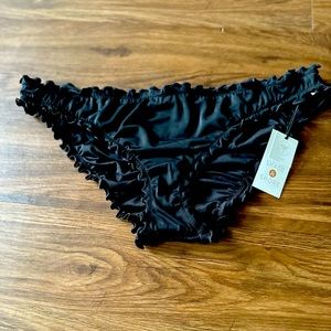 Cheeky Bikini Bottom, SHADE & SHORE size Large, NEW protective liner in tact……..